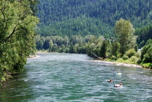 Tubing the Slocan River